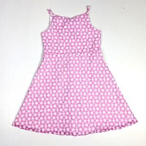 Florence Eiseman Dress Girls Sz 14 Pink Sheer Floral Sundress Boutique Strappy